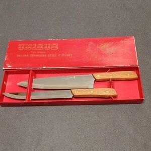 Vintage Unisus Two Piece Deluxe Stainless Steel Cutlery
